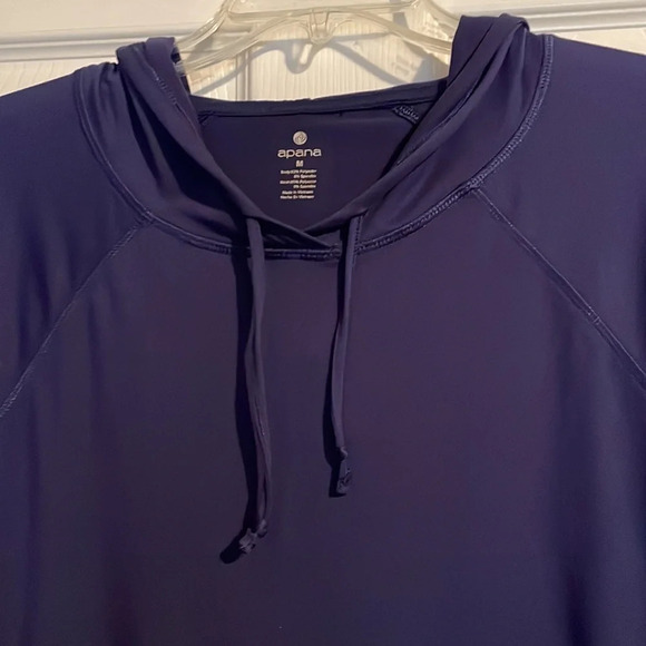 Apana EUC women’s lightweight blue athletic hoodie size medium - Picture 2 of 8